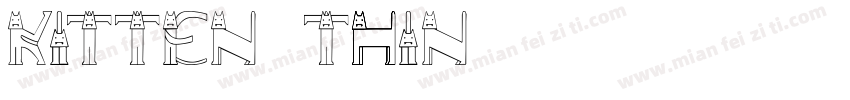 Kitten Thin字体转换